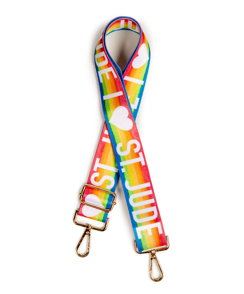 I Love St. Jude Rainbow Adjustable Bag Strap